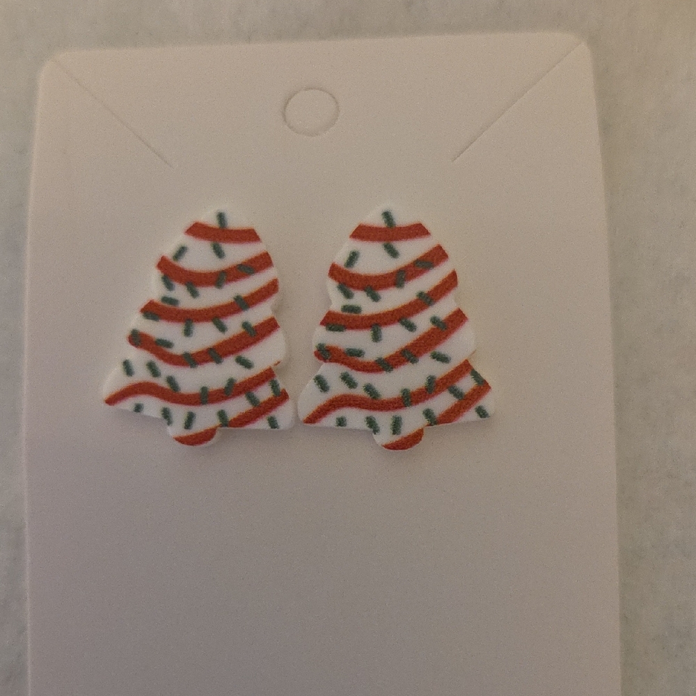 Festive Christmas Tree Earrings